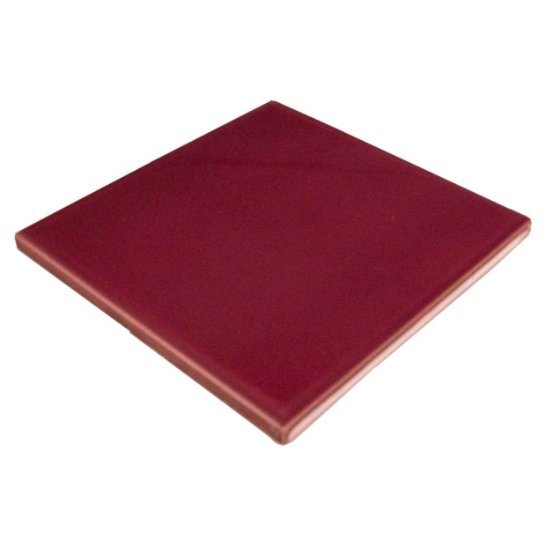 Plain 6 inch square glazed tile